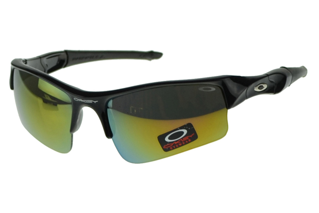 Oakley Flak Jacket Sunglasses Black Frame Yellow Lens