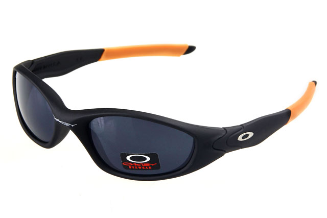 Oakley Juliet Sunglasses Black Orange Frame Jetblack Lens