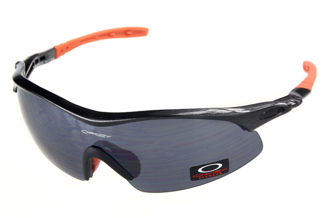 Oakley Radar Range Sunglasses Black Orange Frame Black Lens