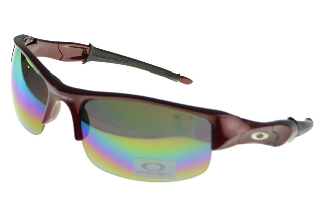 Oakley Flak Jacket Sunglasses brown Frame multicolor Lens