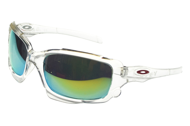 Oakley Asian Fit Sunglasses White Frame Colored Lens
