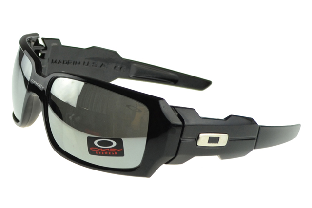 Oakley Oil Rig Sunglasses Black Frame Silver Lens