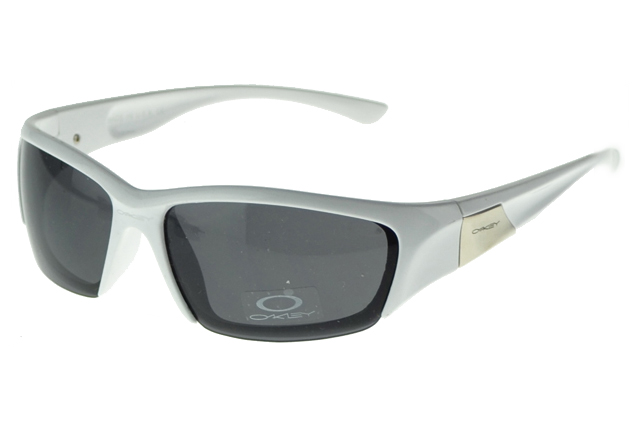 Oakley Asian Fit Sunglasses White Frame Gray Lens