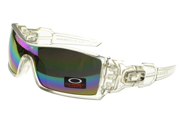 Oakley Oil Rig Sunglasses White Frame Colored Lens