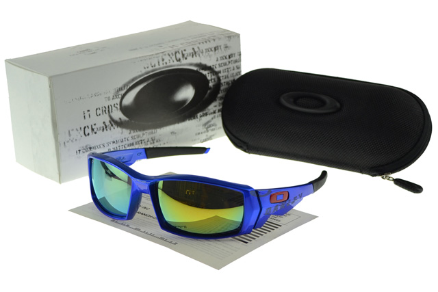 Oakley Asian Fit Sunglasses blue Frame yellow Lens