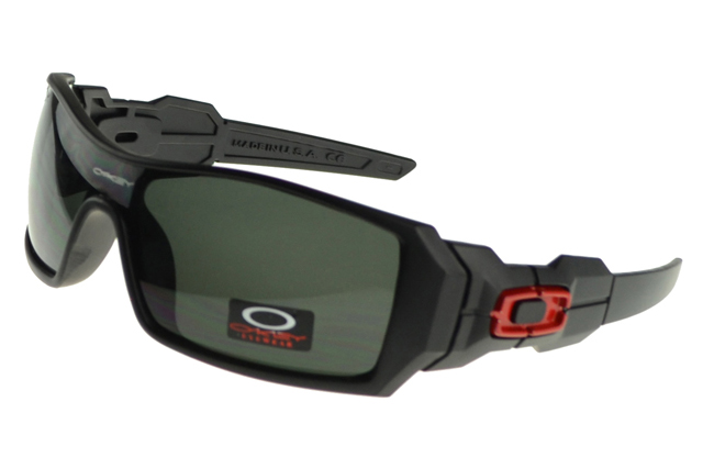 Oakley Oil Rig Sunglasses Black Frame Gray Lens