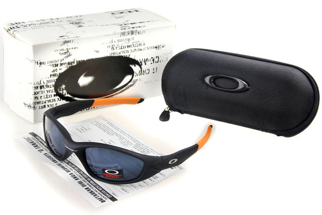 Oakley Juliet Sunglasses Black Orange Frame Black Lens