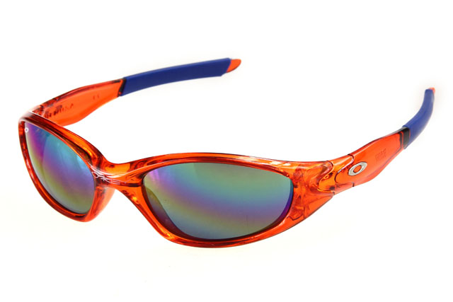 Oakley Juliet Sunglasses Deeporange Blue Frame Colored Lens