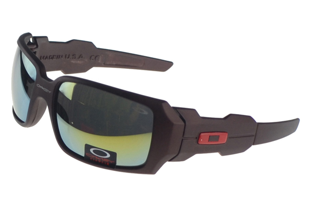 Oakley Oil Rig Sunglasses Brown Frame Colored Lens