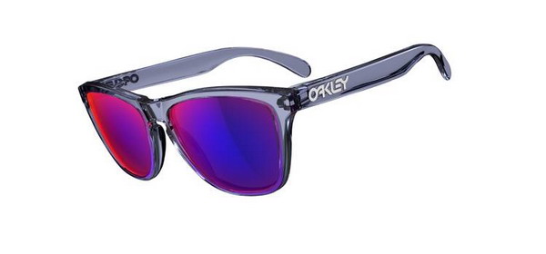 Oakley Frogskins Crystal Black Positive Red Iridium Sunglasses