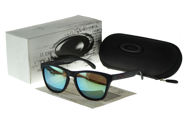 Oakley Frogskin Sunglasses black Frame blue Lens