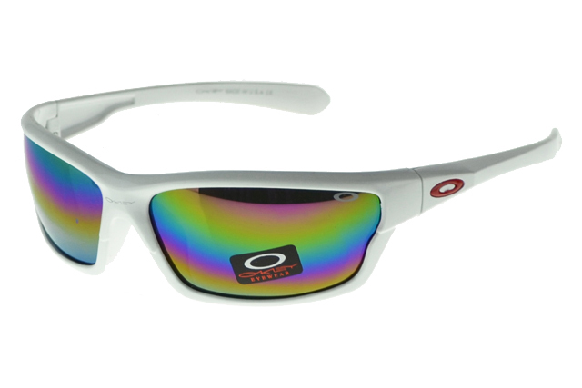 Oakley Asian Fit Sunglasses White Frame Colored Lens