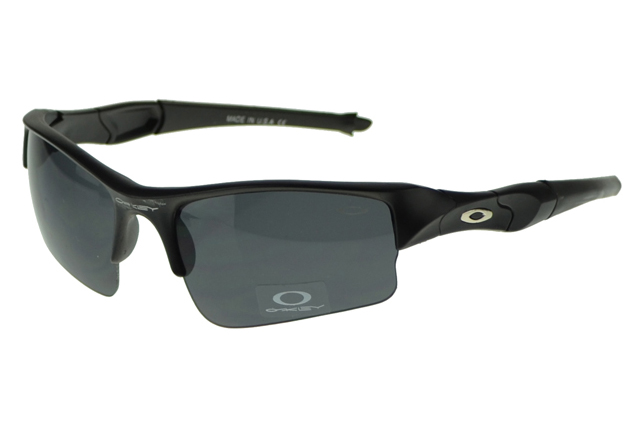 Oakley Flak Jacket Sunglasses Black Frame Gray Lens
