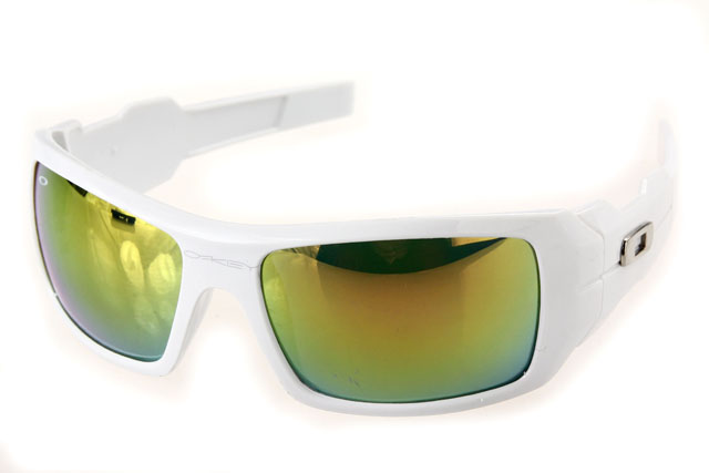 Oakley Antix Sunglasses White Frame Goldenrod Lens