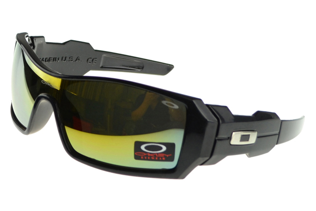 Oakley Oil Rig Sunglasses Black Frame Gold Lens