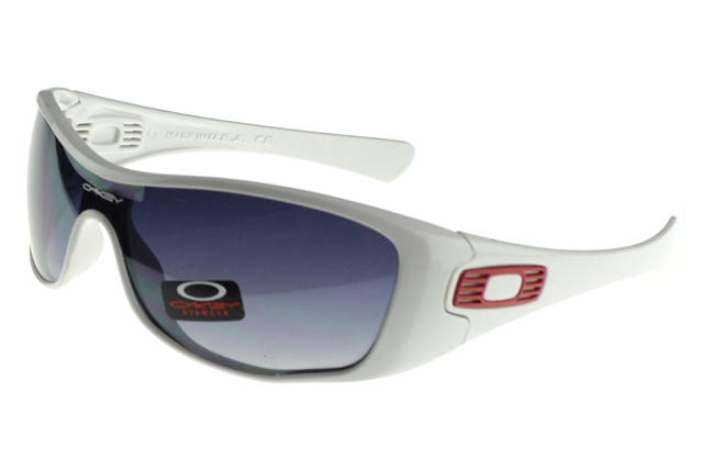 Oakley Antix Sunglasses white Frame blue Lens