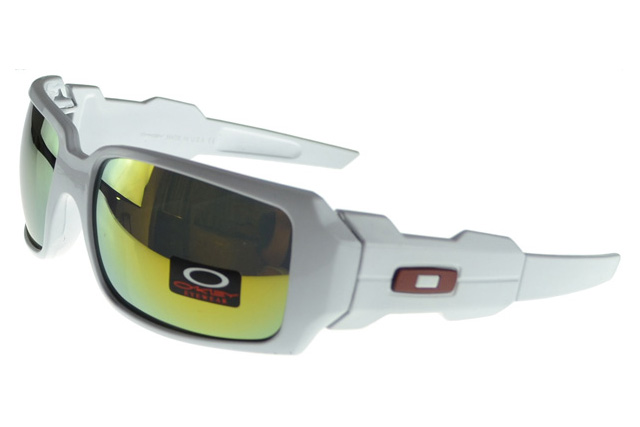 Oakley Oil Rig Sunglasses white Frame blue Lens