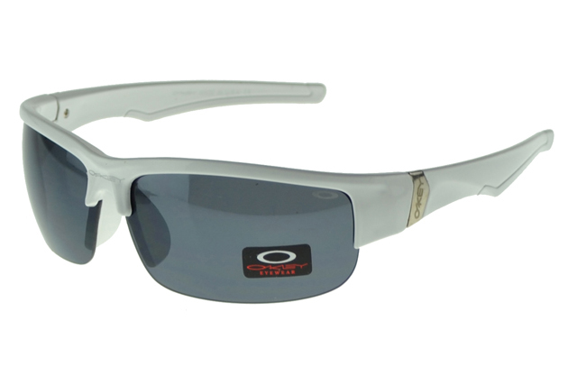 Oakley Asian Fit Sunglasses White Frame Gray Lens