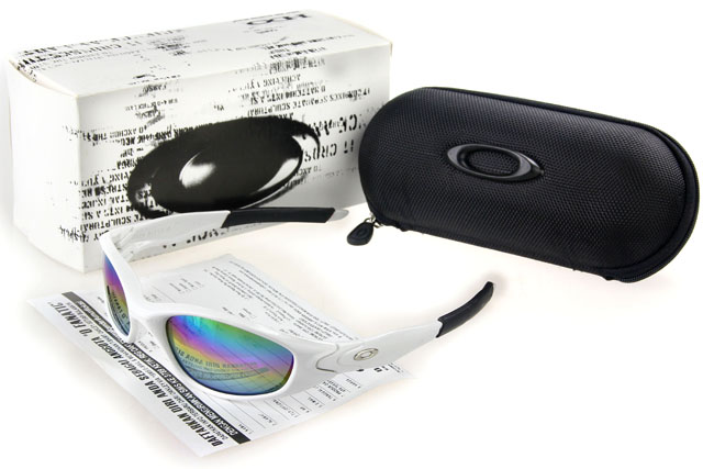 Oakley Juliet Sunglasses Black White Frame Colored Lens