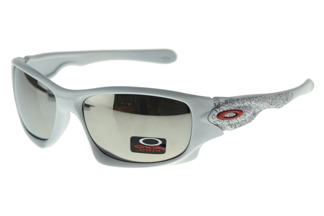 Oakley Asian Fit Sunglasses White Frame Silver Lens
