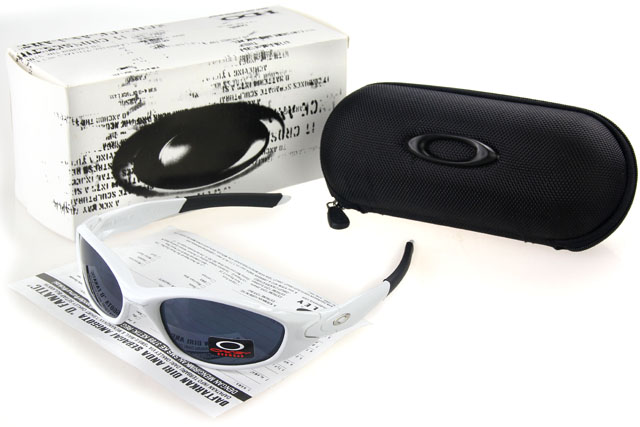 Oakley Juliet Sunglasses Black White Frame Black Lens