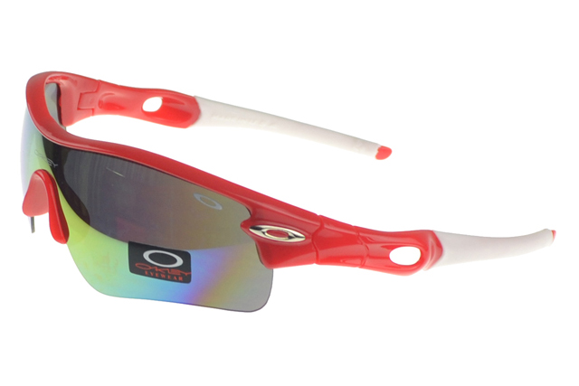 Oakley Radar Range Sunglasses Red Frame Colored Lens