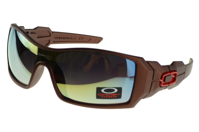 Oakley Oil Rig Sunglasses Brown Frame Colored Lens