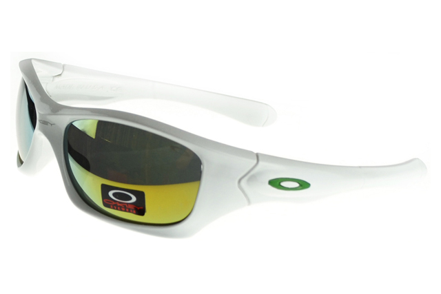 Oakley Asian Fit Sunglasses white Frame yellow Lens
