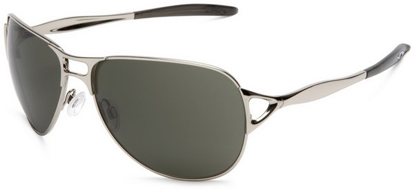 Oakley Hinder Polished Chrome Grey Sunglasses