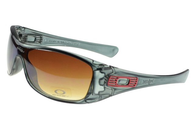 Oakley Antix Sunglasses Silver Frame Brown Lens