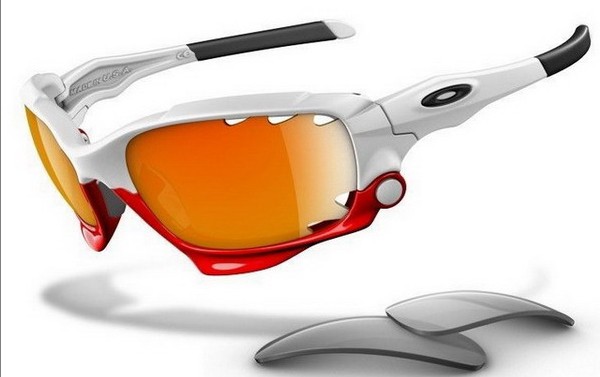 Oakley Jawbone Polished White Fire Iridium Vented & Light Grey S