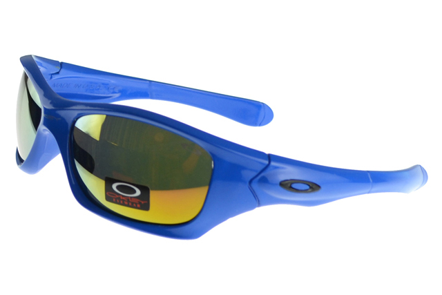 Oakley Asian Fit Sunglasses blue Frame yellow Lens
