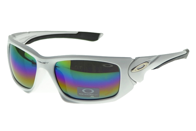 Oakley Asian Fit Sunglasses White Frame Colored Lens
