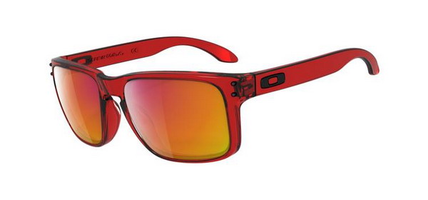 Oakley Holbrook Crystal Red Ruby Iridium Sunglasses