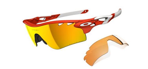 Oakley RadarLock Path Blood Orange Fire Iridium Sunglasses