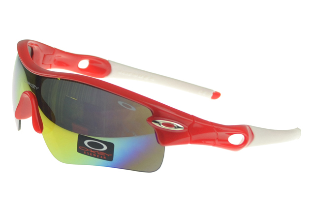 Oakley Radar Range Sunglasses Red Frame Colored Lens