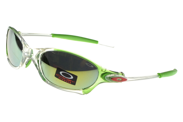 Oakley Juliet Sunglasses Green Frame Silver Lens
