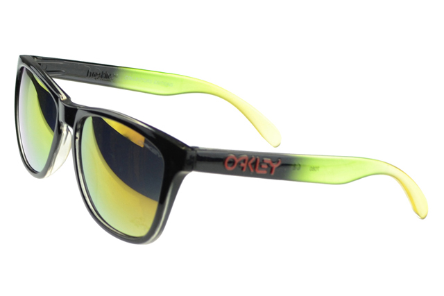 Oakley Frogskin Sunglasses green black Frame yellow Lens