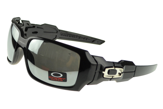 Oakley Oil Rig Sunglasses Black Frame Silver Lens