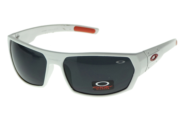 Oakley Asian Fit Sunglasses White Frame Black Lens