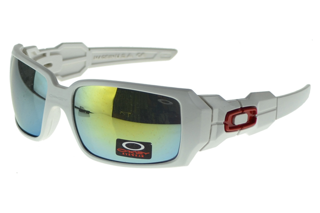 Oakley Oil Rig Sunglasses White Frame Colored Lens