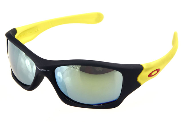 Oakley Radar Range Sunglasses Black Yellow Frame Lightblue Lens