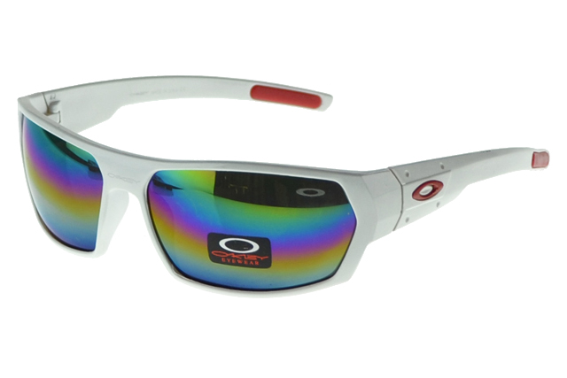 Oakley Asian Fit Sunglasses White Frame Colored Lens