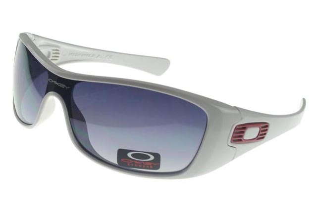 Oakley Antix Sunglasses White Frame Purple Lens