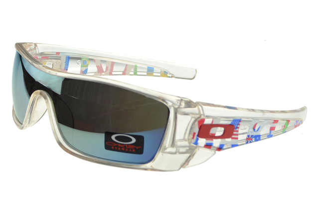 Oakley Batwolf Sunglasses white Frame blue Lens
