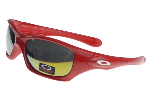 Oakley Asian Fit Sunglasses red Frame yellow Lens