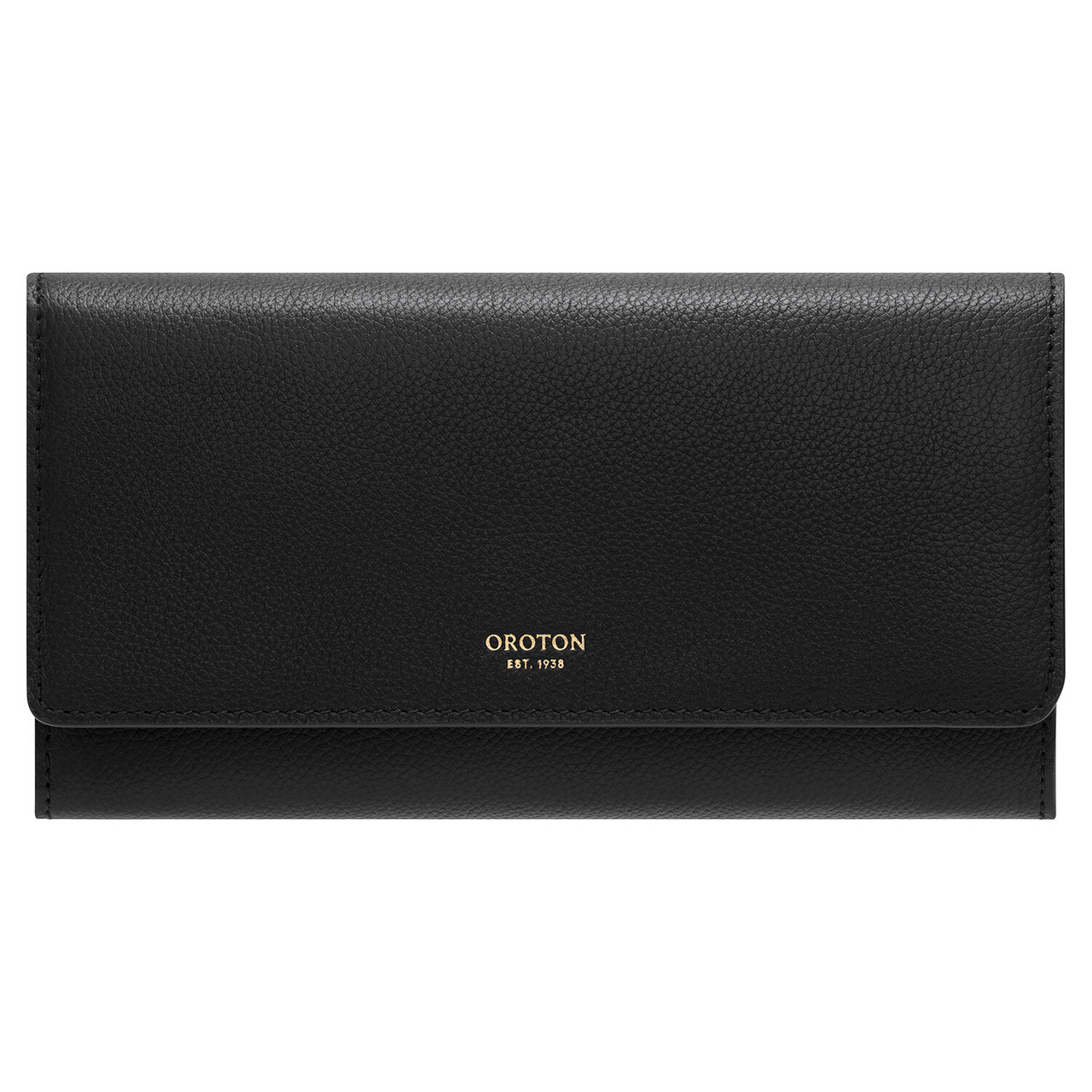 Oroton Elm Black Wallet And Pouch