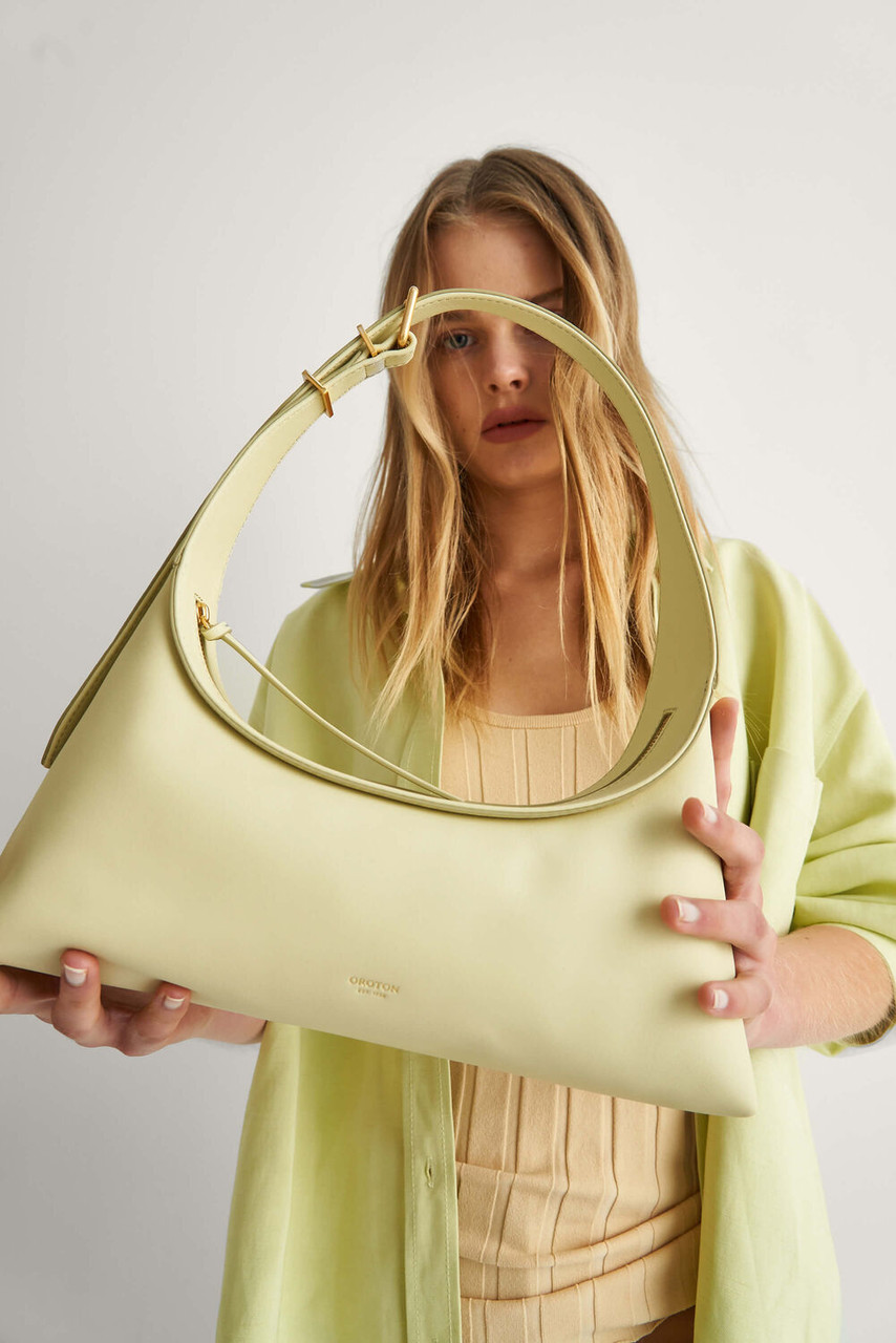 Oroton Cinder Fennel Baguette Bag