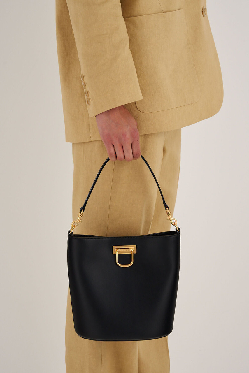 Oroton Colt Bucket Black