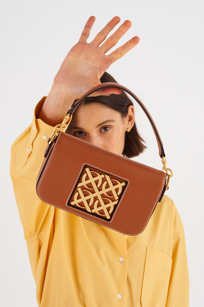 Oroton Lane Brandy Small Baguette